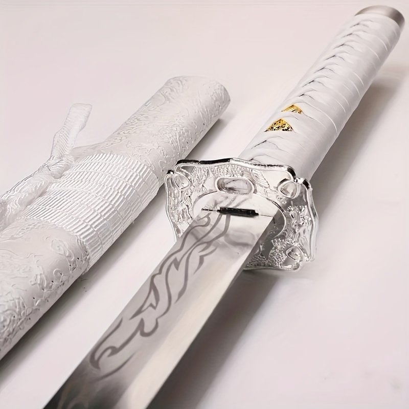 4f10e281-ad7b-4726-b59d-ac31aa6fdbbc.jpg Hand-forged High Manganese Steel Samurai Sword, Hand-made Samurai Sword, Hand-made Sword, Unsharpened, Suitable For Practicing Swordsmanship, Display Items, Decorations, Birthday Gifts, Best Gifts For Family And Friends - Image 1