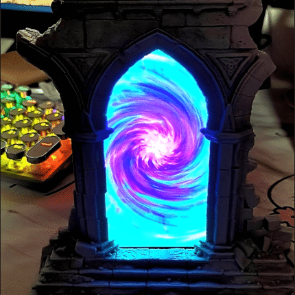 1pc Time Magic Portal Phone Holder, DND Tabletop RPG Accessory, Cool Party Gift for Halloween, Christmas, New Year, Role Play Game Enthusiasts, ABS Material, for Ages 14+