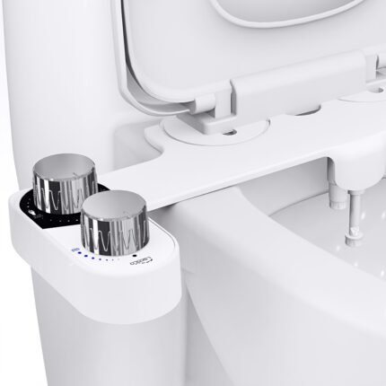 Dual Retractable Nozzles Bidet, Non-Electric Adjustable Water Pressure for Hygienic Rear & Feminine Wash, Hygienic Cleaning, Selfcleaning Toilet, Contemporary Design, Compact Accessory, Highquality Nozzle, Lightweight Bidet, Toilet Seat Kit, Nonelectric Bidet, Familyfriendly Product, Bathroom Upgrade