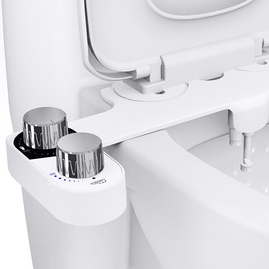 50e5fa67-aa81-491f-8acb-5186533002e2.jpg Dual Retractable Nozzles Bidet, Non-Electric Adjustable Water Pressure for Hygienic Rear & Feminine Wash, Hygienic Cleaning, Selfcleaning Toilet, Contemporary Design, Compact Accessory, Highquality Nozzle, Lightweight Bidet, Toilet Seat Kit, Nonelectric Bidet, Familyfriendly Product, Bathroom Upgrade - Image 1