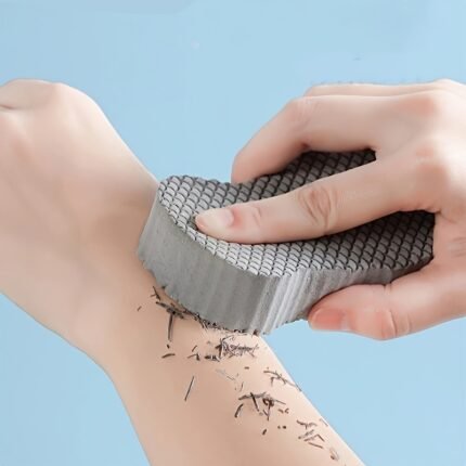 Super Soft Exfoliating Bath Sponge & Body Scrubber - Gentle Non-Irritating Light Beige Scrubber with Hanging Hooks, Pastel Colors (White/Gray/Blue/Pink) - for Smooth Light Beige, Shower Bath Use - Bathroom Essentials, Bath Accessories, Textured Surface, Durable Scrubber