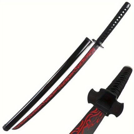 High-Durability Nylon Samurai Sword for Martial Arts Training - Detachable Hand Guard, Perfect for Halloween & Independence Day