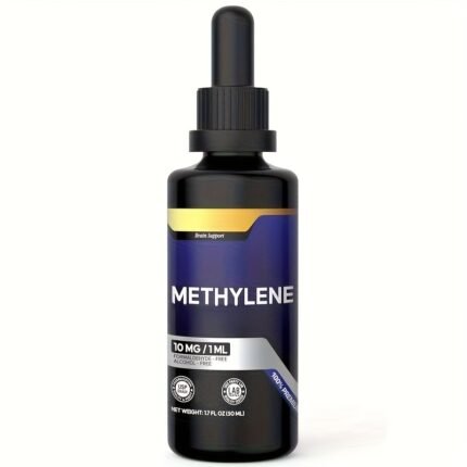 New Methyl Blue Drops, Methyl Blue 1%, a Third-Party Tested Human Brain Supplement with Increased Absorption, Formaldehyde-Free, 2 FL OZ