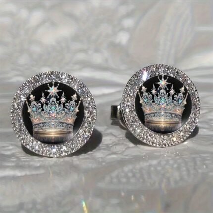 Shining And Dazzling Crowns, Clear Earrings, Exquisite And Inspiring Jewelry For Fashionable Wear, Ideal Gifts And Trendy Choices