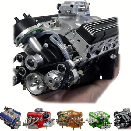 Hot-selling! 44cc water-cooled V8 engine model, adult collectible DIY assembly toy, bootable, mechanical engineering enthusiast collection and assembly kit, Collectible Model, Hobbyist Gift, Detailed Replica, Miniature Engine, Precision Engineering, Handcrafted Model, Watercooled Model, Bootable Engine, DIY Hobbyists, Model Builders