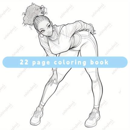 [Vibrant Adult Coloring Book] 22 Pages Black Curvy Women Adult Coloring Book | Vibrant Illustrations, Detailed Artwork, No Chemicals, Mixed Color Paper - Ideal Gift for Valentine's Day, Christmas, Halloween, New Year's, Birthdays & Parties