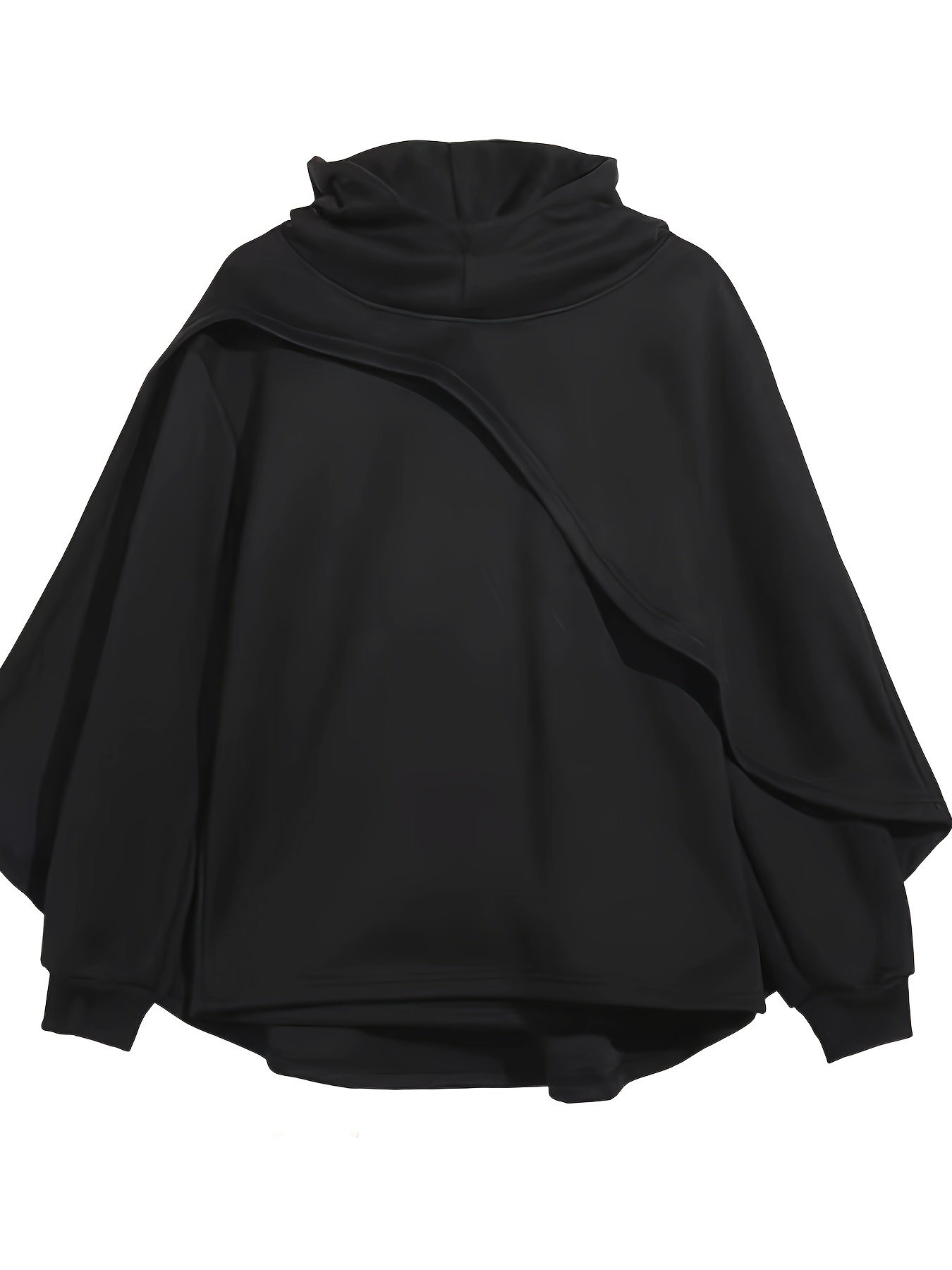 6058278b-9025-4861-a61e-e075009d3d47.jpg Men'S Solid Color Hooded Long Sleeve Sweatshirt Featuring a Faux Two-Piece Design And a Fish Mouth Hood, Stylish And Trendy Casual Hoodie, Unique Hooded Sweatshirt Suitable for Spring, Autumn, And Winter. - Image 1