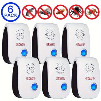 6/8pcs-Upgraded ultrasonic insect repellent, indoor ultrasonic insect repellent, electronic plug insect repellent control