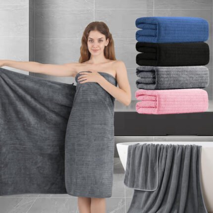4pcs Extra Large Bath Sheet, 35"x70" Inch Ultra Soft Fluffy Towel, Oversized Bath Towel Set, Premium Microfiber Bathroom Towel Set Highly Absorbent Quick Dry Shower Towel for Bathroom, Hotel, Spa