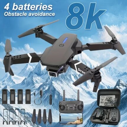 NEW Drone MAX Upgrade Edition Drone, Dual Camera, Obstacle Avoidance, Brushless Motor, Foldable Arms, Night Flying, Quadcopter, Outdoor Flying, Brushless Motor Drone, Professional High-end Drone, Helicopter Remote Control, Remote Control Helicopter
