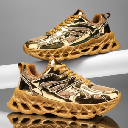 New Men's Shoes Men's Casual Sneakers Mesh Lightweight And Breathable Thick-soled Fashion Running Shoes Men's Suitable For Walking, Jogging, And Daily Wear