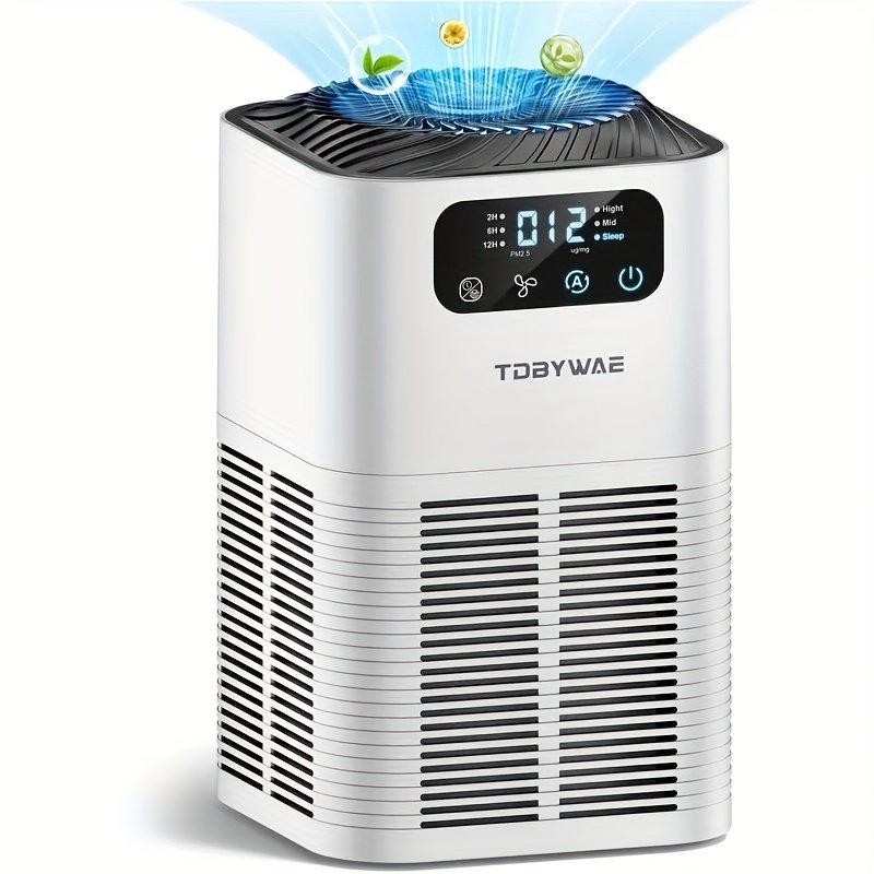 657a7874-83e3-4e7b-9e34-4b42df8cef32.jpg Air Purifiers for Large Rooms up to 1076 Sqft, H13 True HEPA Filter with Scented Sponge, 25dB Quiet Air Purifier for Bedrooms and Homes - Image 1