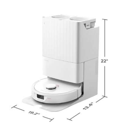 Roborock QXrevo Robot Vacuum and Mop with Self-Emptying, Self-Drying, 5,500Pa Suction, Obstacle Avoidance (white)