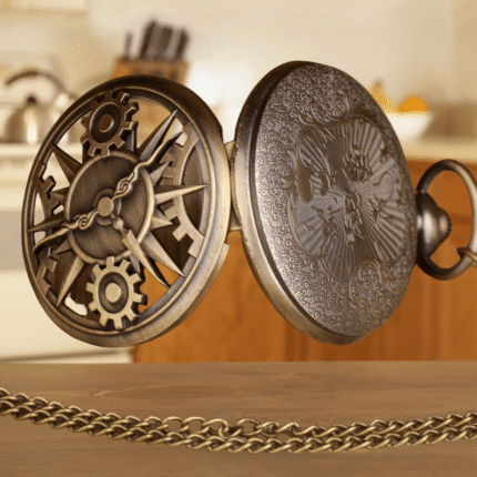 1pc Hollow Gear Quartz Pocket Watch, Unique and Innovative Design Accessory For Parties, Vacations and Dates, A Gift for Halloween, New Year, Christmas and Birthdays
