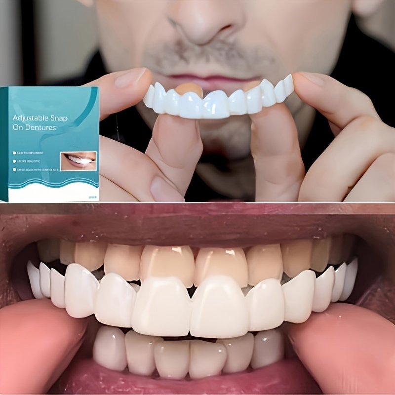 695d7d8d-f7fe-4343-b2a5-0106d71d6ef0.jpg Adjustable Snap-On Dentures - Flexible Comfort Fit, Easy to Wear & Remove, Natural-Looking Teeth Replacement for Enhanced Confidence & Smile - Durable Plastic Dentures for Daily Use, Confidenceboosting Solution, Discreet Dental Solution, Highquality Dental, Oral Health Solution - Image 1