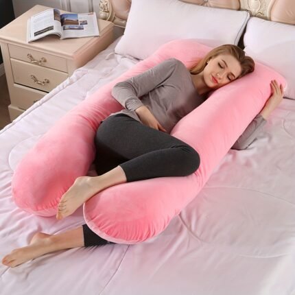 U-shaped Multifunctional Maternity Full Body Sleeper Pillow, Cool Full Body Sleeper With Removable Pillowcase, Made For Side Sleepers, Provides Strong All-around Support For The Back, Hips, Legs And Abdomen, Ensuring A Comfortable And Calm Sleep