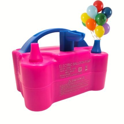 Balloon Pump, Balloon Pump Electric, Electric Balloon Pump At Home, Portable Air Blower With Dual Nozzle Balloon Air Pump For Decoration, Party And Save Time, Without Battery