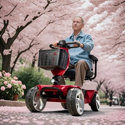 Foldable 4-Wheel Scooter for Seniors - 500W Power, 15+ Miles Range, LED Headlight & Detachable Storage Basket, Portable And Lightweight Design for Easy Storage In Car Trunks, Durable Metal Frame Suitable for Indoor And Outdoor Use., Foldable Mobility Scooter, Scooter for Seniors Foldable, Electric Scooter for Women, Scooter Electric for Men, Scooter Electric, Indoor Outdoor Transport, Personal Mobility Aid, Compact Transport Solution, Sturdy