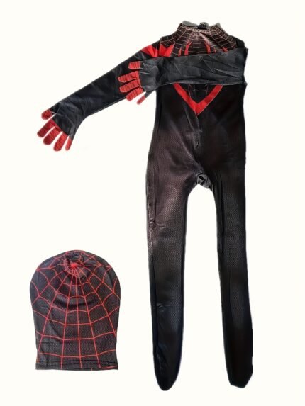 Black Costume for Holiday Ball, Halloween Valentine's Day, Christmas Party, Male And Female Role-playing Set, Detachable Face Mask