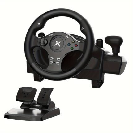 DOYO Gaming Steering Wheel with Pedal, 270° PC Racing Wheel with Vibration Feedback, Xbox Controller Compatible for PS4, Xbox X/S, Xbox One, PS3, Switch, Android, Realistic Racing Simulator
