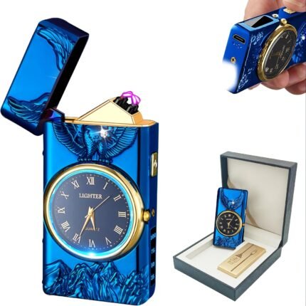 1pc Eagle Eagle Arc Igniter-USB Rechargeable Dual Arc Outdoor Ignition Tool, Dazzling True Dial LED Light Rechargeable Igniter, Night Hiking Good Helper