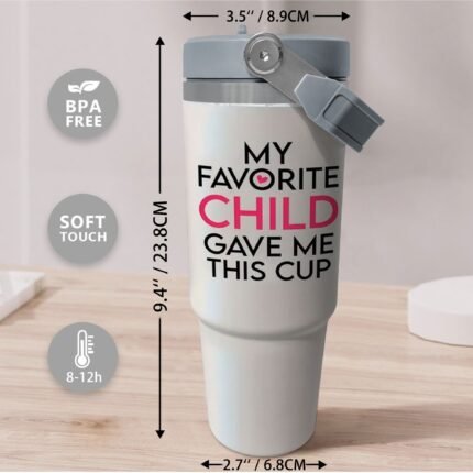 30oz Stainless Steel Tumbler - Lid and Handle, Perfect for Family and Coworkers, Great Holiday Gift