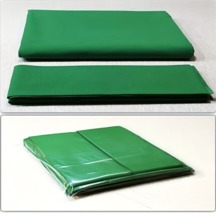 Premium Green Snooker Billiard Tablecloth - Thickened Cellulose Acetate Fabric, Standard 8-Round Size, Durable & Flexible for Professional & Recreational Use, Billiards Accessories