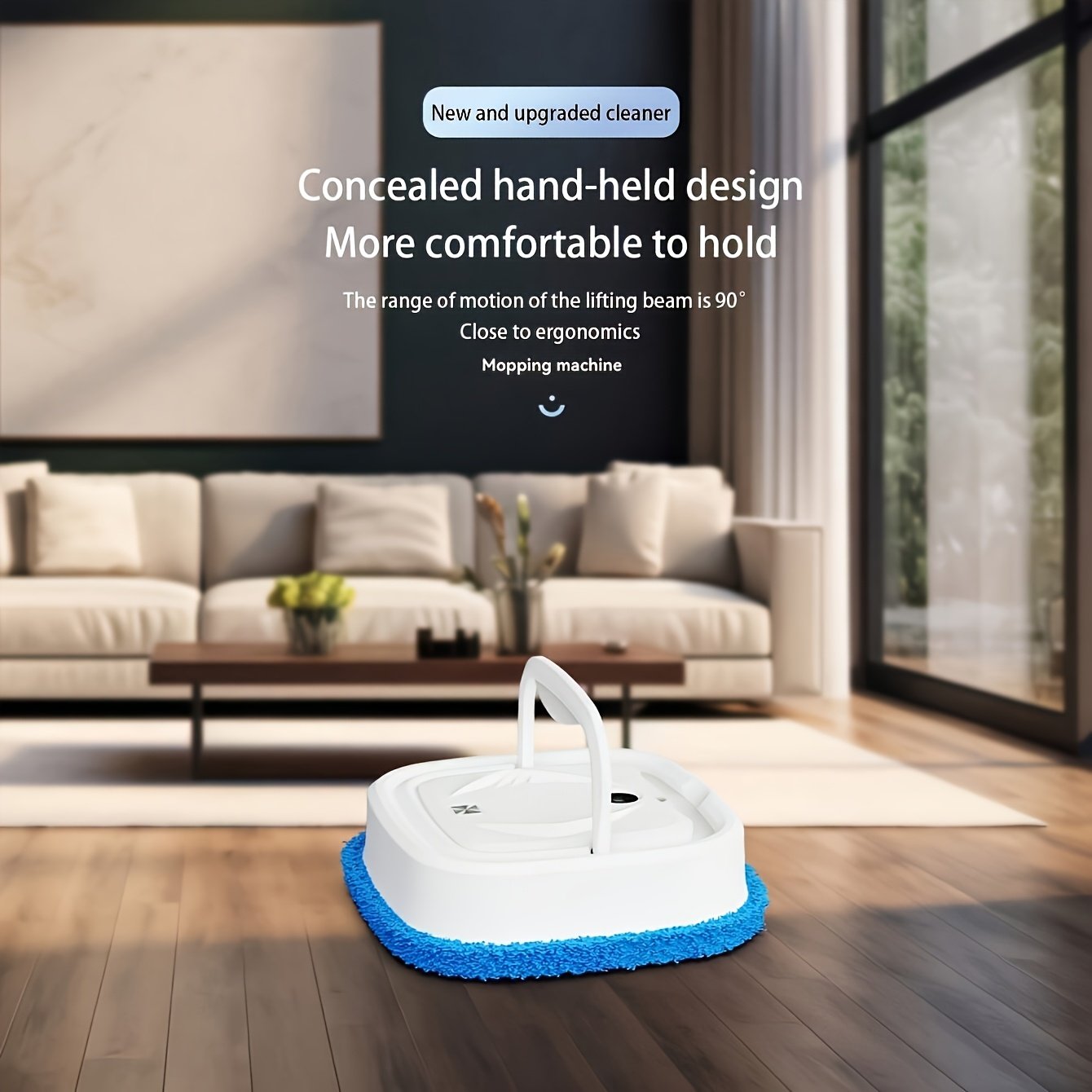 70871361-10e8-4d07-b3a2-2bbd37b9d608.jpg Smart Robot Vacuum And Mop With Spray, 3-in-1 Automatic Floor Cleaner, Quiet And USB Rechargeable, Great For Home And Office (Adapter, Plug Not Included) - Image 1