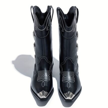 Men's cowboy boots, western boots, motorcycle boots. Metal accessories with iron heads and low heels. Fashion, street, outdoor. Party, wedding., Western Clothes For Men, Square Toe Cowboy Boots For Men, Brown Cowboy Boots, Cowboy Shoes, Male Cowboy Boots, Mens Adventure Western Cowboy Boots, Mens Comfortable Dress Cowboy Shoes, Large Blue Cowboy Boots, Boots For Men, Cowboy Clothes For Men, Party Boots, Wedding Shoes, Fashion Boots, Western Style, Pu Leather Boots,
