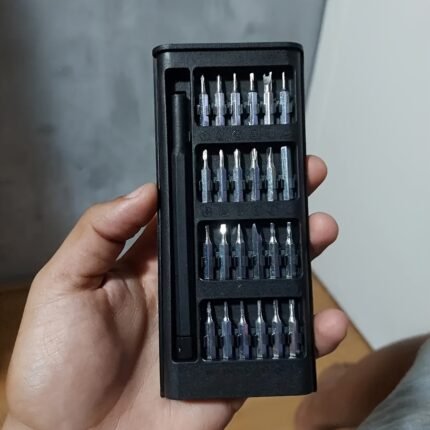 1 set 25-in-1 Mini Screwdriver Set, Multi-Functional Repair Tool for Electronics / Phones / Computers / Glasses / Watches / Jewelry Precision Maintenance Tools Durable Plastic No Charging Required - Comes with Various Bits Perfect Halloween and Christmas Thanksgiving Gift!!!