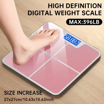 Weight Scale Electronic Scale, 396 Pound Digital Bathroom Scale, High-precision Weight Scale With LCD High-definition Display Screen And Temperature Display (switchable Between KG And Pounds), Ultra Wide Platform, High-precision Electronic Weighing.