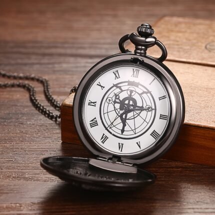 Men'S Pocket Watch Atmospheric Seahorse Pattern Roman Numeral Dial Neutral Pocket Watch Pendant Necklace