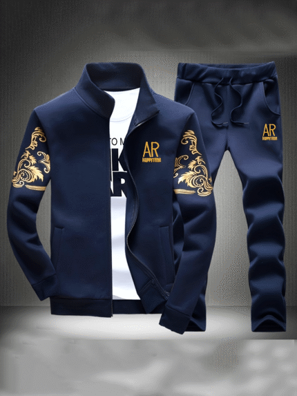 Men's Zipper Open Cardigan - Spring and Autumn Style Sports Suit