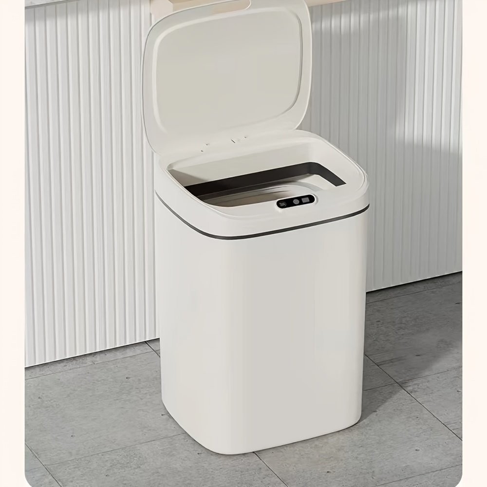 7b6d782e-60cc-4a09-8178-734c77f8e17f.jpg 4.23/3.17/2.91 Gallon Smart Induction Trash Can, Fully Automatic Electric Squeezing Waste Bin for Toilet, Living Room, Household Use - Image 1