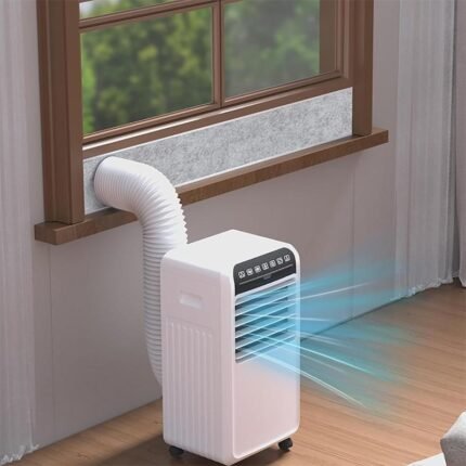 Portable Air Conditioner Window Sealing Kit with Insulation Foam Board - Adjustable, Noise-Reducing, Heat-Filling Design for Enhanced Cooling Efficiency, Easy Installation, No Electricity Needed, Air Conditioner Accessories, Cooling Efficiency Enhancer, Modern Aesthetic, Durable Construction