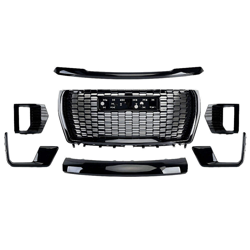 7e39d0fefdfcc581643241707b402f87_M13GVjLdzOSHj.png 84835783 Is Suitable For 2021-2023 GMC Yukon XL Denali Front Bumper Grille Grill Kit, 7 Pieces - Image 1