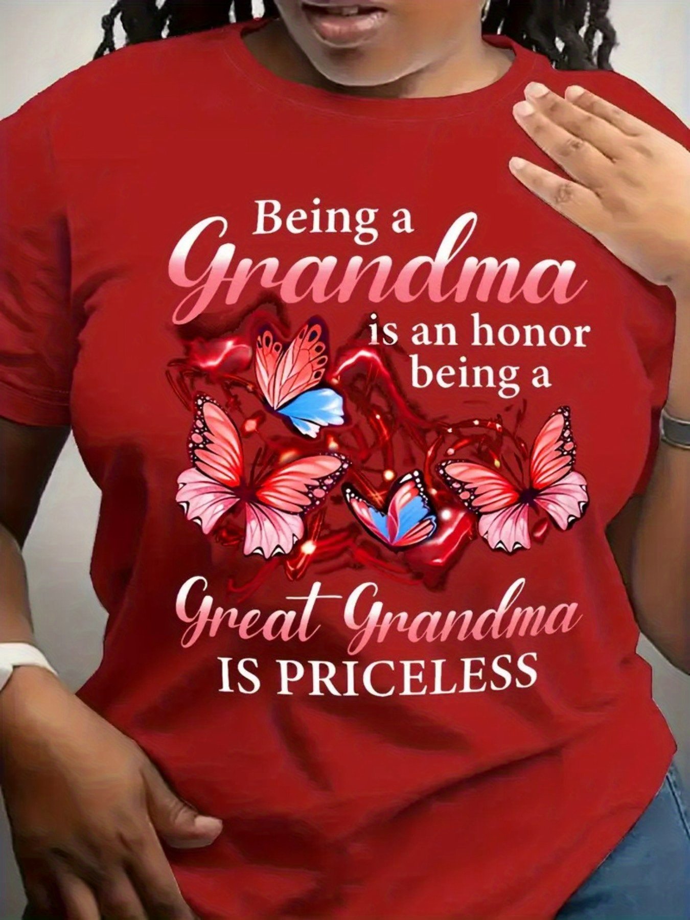 7e7daec9a61e439a8887a0d7d85674b9-goods.jpeg Advanced Texture Pattern Printed Women'S Fashionable Women'S T-Shirt - Comfortable And Relaxed, Round Neck, Suitable for All Seasons, Elegant Casual Top Locally Shipped, Summer Pure Top, Elegant Party Summer Must-Have - Image 1