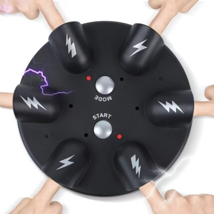 2025 Lie Detector, Electric Shock Game, Novelty Game, Fun Polygraph, Tricky Electric Shock Desktop Decompression Creative Truth or Dare, Black Other Material