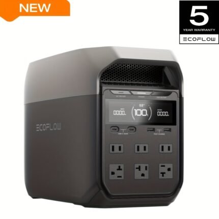 ECOFLOW Portable Power Station DELTA 3, 1024Wh LiFePO4 (LFP) Battery 10 Years, 7 X Faster Charging, 80min 100% Charged, Flexible Expansion, Solar Power Bank for Home Or Outdoors Use Paneles Solarespanel Solarpanel