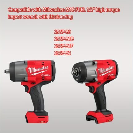 M18 FUEL™ 1/2" High Torque Impact Wrench 49-16-2967 Protective Boot, Featuring a Friction Ring Protective Boot, Designed to Work with The Milwaukee M18 FUEL™ 1/2" High Torque Impact Wrench 2967-20. (1 Pack)