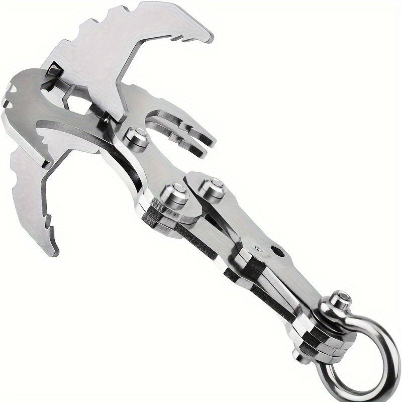 8675b8b414e140c0a1c880f953e1909c-goods.jpeg Heavy-Duty Stainless Steel Folding hook - Camping & Hiking claw with 4 Claws, Secure Grip for Backpacks, Clothes, Gear - Compact Folding Design for Outdoor, Home, Travel - Rust-Resistant Multi-Purpose Hook, Camping Accessories, Backpack Securing Tool, Modern Tool Design, Durable Construction - Image 1