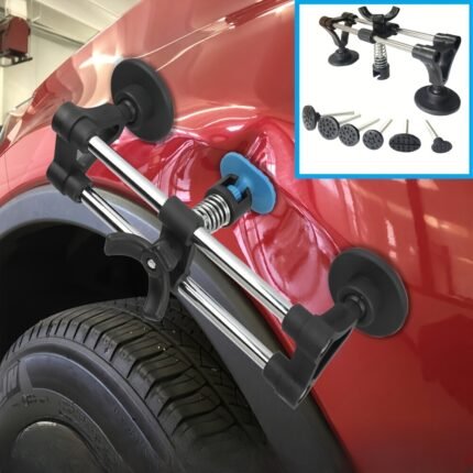 13pcs Car Dent Repair Kit - ABS Body Tool Set with Double-Action Rod, Hail Removal Plate & Adjustable Suction Cups | Includes:, Vehicle Maintenance, Professionalgrade Tools, Highquality Materials, Sturdy Construction, Vehicle Restorers, Auto Enthusiasts