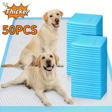 23.62" X 23.62"Extra Large Super Absorbent Dog Pee Pads - Leak-Proof, Odor-Control, Disposable Pet Piddle Pads for Easy Potty Training And Accidents - Perfect for Dogs, Puppies, Cats, Different Pet Urine Pads, Pet Supplie