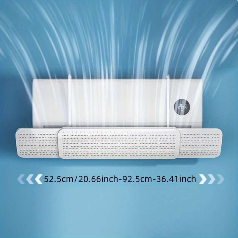 885ff3727fbc471bbcf0825ffa637309-goods.jpeg New Wall-Mounted Air Conditioner with Adjustable Air Deflector, Retractable, Uniform Airflow And Silent Design, Essential for Summer Coolness, Suitable for 11 Holidays - Image 1