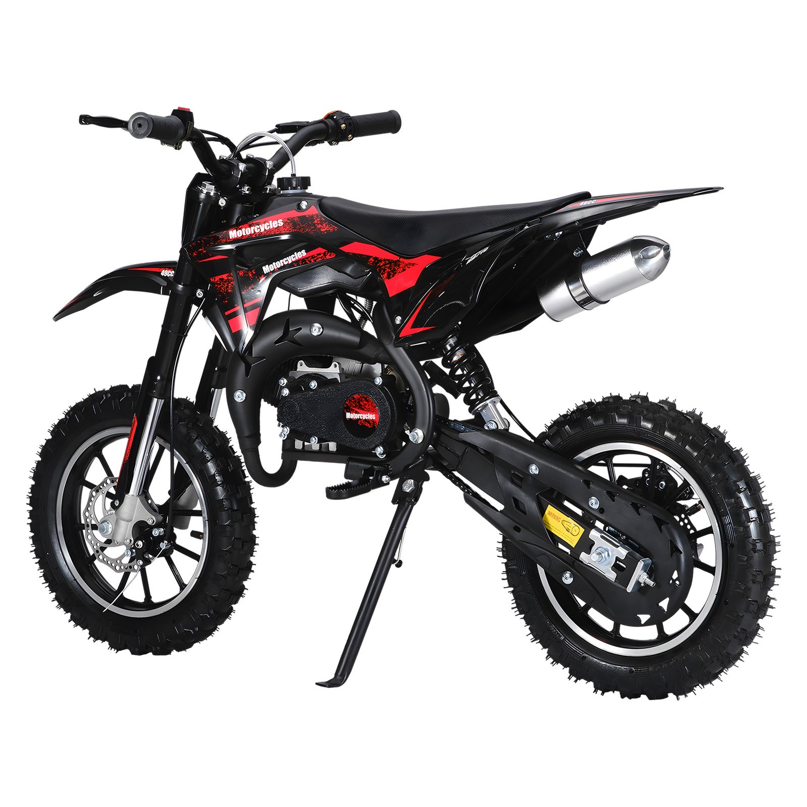 8a9f6b3f-776f-451b-b329-11b933176ee5_1601x1601.jpeg.format.jpg A 49CC mini mountain bike scooter, gas-powered dirt bike, two-stroke outlet engine, pocket motorcycle with front and rear disc brakes, racing top speed of 20mph - Image 1