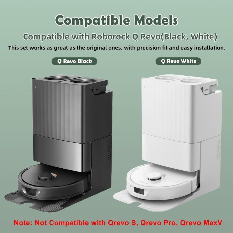 8e126efcdaa249929d78e0181e7765be-goods.jpeg Roborock 32pcs Q Revo/P10 Robot Vacuum Accessory Kit - Replacement Parts with 2 Main Brushes, 4 HEPA Filters, 8 Side Brushes, 8 Mop Pads, 8 Vacuum Bags for Efficient Home Cleaning Maintenance Tools - Image 1