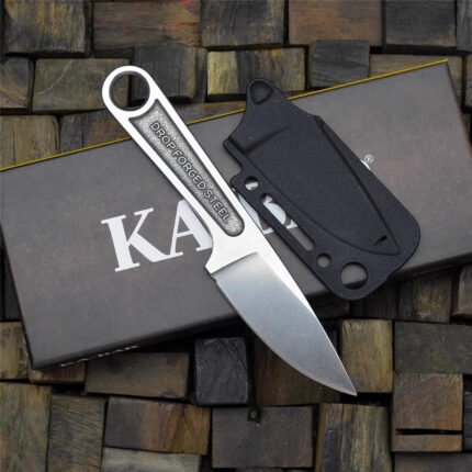 Kaba 1119 Heavy-Duty Survival Knife - Full-Tang Stainless Steel Blade, Non-Slip Grip Handle, Lightweight & Portable with Sheath for Camping, Hunting, Emergency Preparedness - Industrial-Grade Construction, Tactical Style, Camping Knife, Hunting Tool, Sleek Metallic Finish, Durable Metal Blade