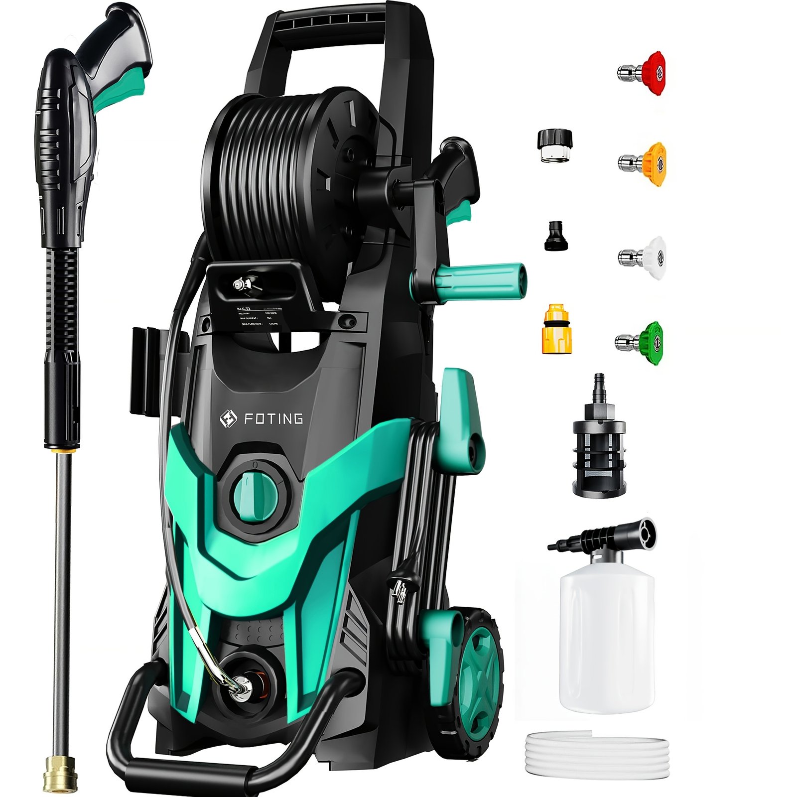 8f410305-6864-4062-844c-1fb61edbfa46.jpg 2025Upgraded Electric Pressure Washer, 4500 PSI 3.2 GPM Power Washer with 4 Quick Connect Nozzles, Inlet Hose & Filter& Foam Cannon for Cars/Fences/Driveways/Home Cleaning, Electric High Pressure Washer, Portable Pressure Washer Heavy Duty, Pressure Washer Hose, Battery Operated Pressure Washer, Pressure Washer Surface Cleaner, Fence Cleaning, Car Washing, Portable Design, Heavyduty Washer, Highpressure Motor, Reinforced Hose, Cleaning Equipment, Water Spray Gun, Pressure Washer - Image 1