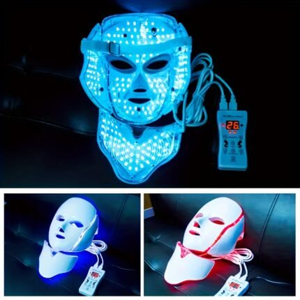 7 Color LED Light Facial Mask Adjustable LED Facial Mask Beauty Care Tool Valentine'S Day Gift Perfect Gift for Mother