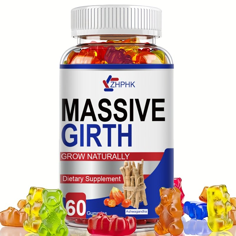 908fedee-1881-46ae-b467-a43060f0ebd1.jpg 1/2 Bottle Of Men's Gummies, Unleash Your Potential with Our Gummies, Dietary Supplements to Help Promote An Active And Healthy Lifestyle, 60 Pills/120 Pills - Image 1